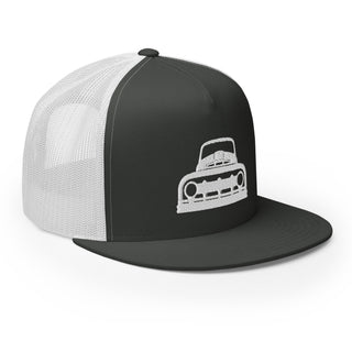Vintage Ford Truck Embroidered Flat Bill Meshback Trucker Cap