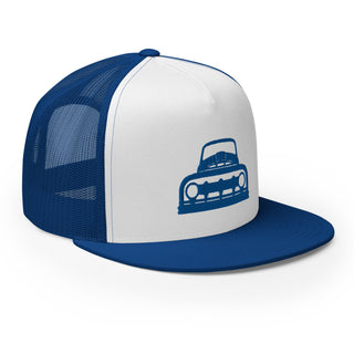 Vintage Ford Truck Embroidered Flat Bill Meshback Trucker Cap
