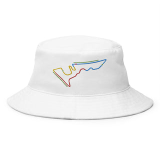 Circuit of the Americas (COTA) Circuit Sectors with DRS Zones F1 Embroidered Bucket Hat