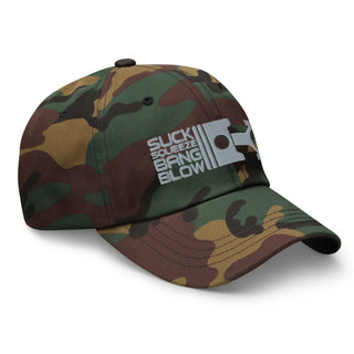 Suck Squeeze Bang Blow Embroidered Unstructured Dad Hat