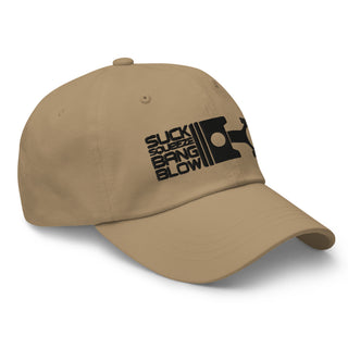 Suck Squeeze Bang Blow Embroidered Unstructured Dad Hat