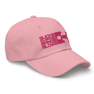 Suck Squeeze Bang Blow Embroidered Unstructured Dad Hat