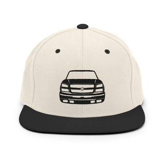 Chevy Silverado Embroidered Snapback Flatbill Hat