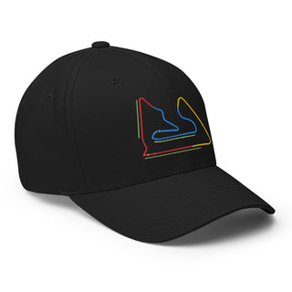 Bahrain Circuit Sectors with DRS Zones F1 Embroidered Flexfit Cap