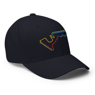 Circuit of the Americas (COTA) Circuit Sectors with DRS Zones F1 Embroidered Flexfit Cap