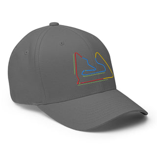 Bahrain Circuit Sectors with DRS Zones F1 Embroidered Flexfit Cap