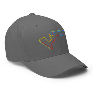 Circuit of the Americas (COTA) Circuit Sectors with DRS Zones F1 Embroidered Flexfit Cap