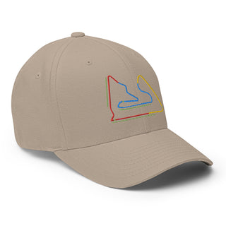 Bahrain Circuit Sectors with DRS Zones F1 Embroidered Flexfit Cap