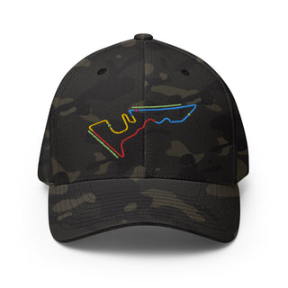 Circuit of the Americas (COTA) Circuit Sectors with DRS Zones F1 Embroidered Flexfit Cap