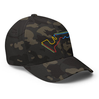 Circuit of the Americas (COTA) Circuit Sectors with DRS Zones F1 Embroidered Flexfit Cap