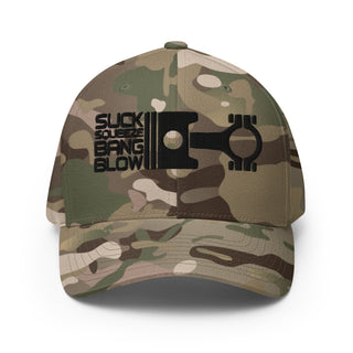 Suck Squeeze Bang Blow Embroidered Flexfit Cap