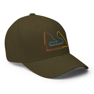 Bahrain Circuit Sectors with DRS Zones F1 Embroidered Flexfit Cap