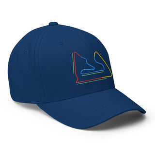 Bahrain Circuit Sectors with DRS Zones F1 Embroidered Flexfit Cap