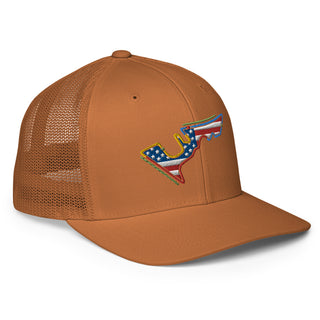 Circuit of the Americas (COTA) Circuit Sectors with DRS Zones and US Flag F1 Embroidered Closed-back Trucker Cap