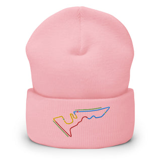 Circuit of the Americas (COTA) Circuit Sectors with DRS Zones F1 Embroidered Cuffed Beanie