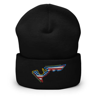 Circuit of the Americas (COTA) Circuit Sectors with DRS Zones and US Flag F1 Embroidered Cuffed Beanie