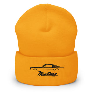 Classic Mustang Embroidered Cuffed Beanie