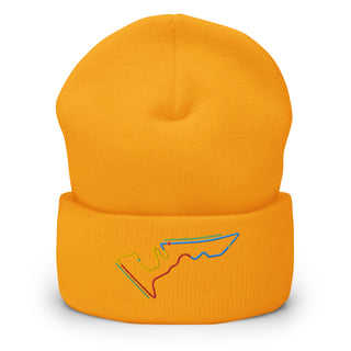 Circuit of the Americas (COTA) Circuit Sectors with DRS Zones F1 Embroidered Cuffed Beanie