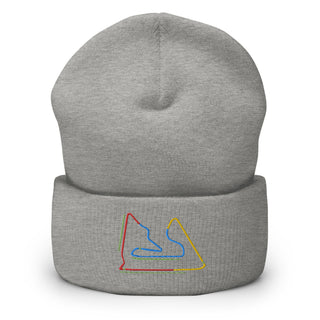 Bahrain Circuit Sectors with DRS Zones F1 Embroidered Cuffed Beanie