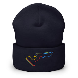 Circuit of the Americas (COTA) Circuit Sectors with DRS Zones F1 Embroidered Cuffed Beanie