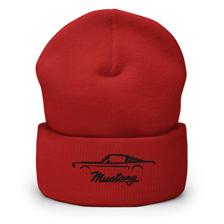 Classic Mustang Embroidered Cuffed Beanie