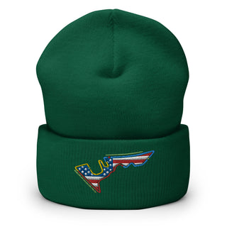 Circuit of the Americas (COTA) Circuit Sectors with DRS Zones and US Flag F1 Embroidered Cuffed Beanie