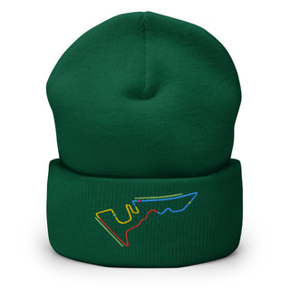 Circuit of the Americas (COTA) Circuit Sectors with DRS Zones F1 Embroidered Cuffed Beanie