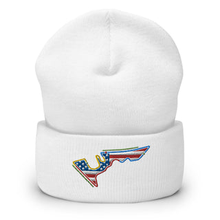 Circuit of the Americas (COTA) Circuit Sectors with DRS Zones and US Flag F1 Embroidered Cuffed Beanie