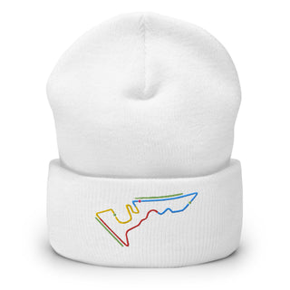 Circuit of the Americas (COTA) Circuit Sectors with DRS Zones F1 Embroidered Cuffed Beanie
