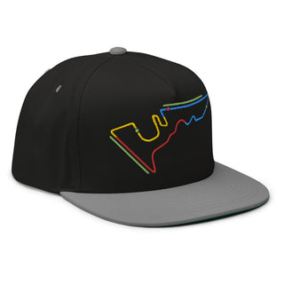 Circuit of the Americas (COTA) Circuit Sectors with DRS Zones F1 Embroidered Flat Bill Cap