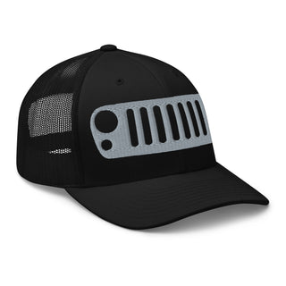 Jeep JK Grill Embroidered Trucker Cap