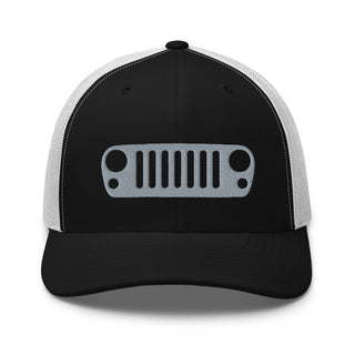 Jeep JK Grill Embroidered Trucker Cap