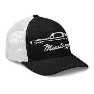 Classic Mustang Embroidered Meshback Trucker Cap