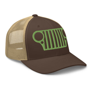 Jeep CJ Grill Embroidered Trucker Cap