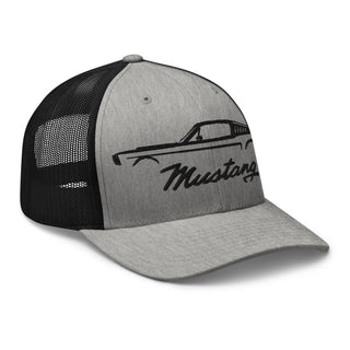 Classic Mustang Embroidered Meshback Trucker Cap