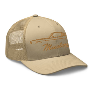 Classic Mustang Embroidered Meshback Trucker Cap