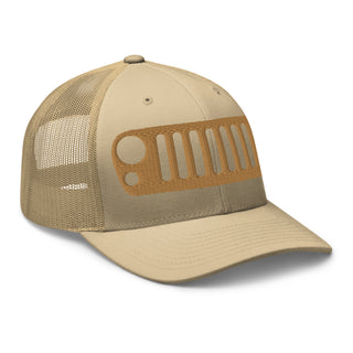 Jeep JK Grill Embroidered Trucker Cap