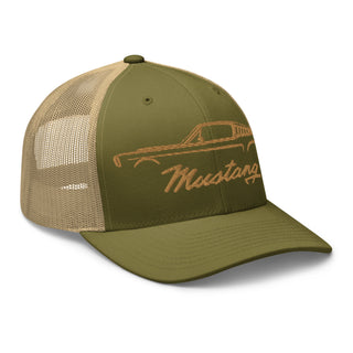 Classic Mustang Embroidered Meshback Trucker Cap
