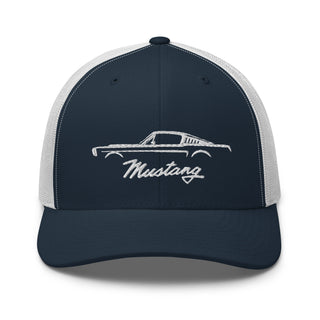 Classic Mustang Embroidered Meshback Trucker Cap