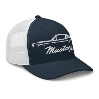 Classic Mustang Embroidered Meshback Trucker Cap