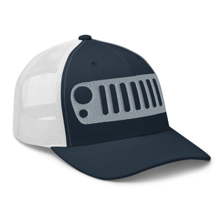Jeep JK Grill Embroidered Trucker Cap