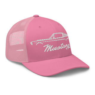 Classic Mustang Embroidered Meshback Trucker Cap