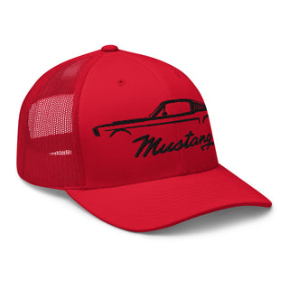 Classic Mustang Embroidered Meshback Trucker Cap