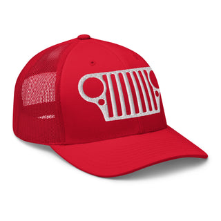 Jeep CJ Grill Embroidered Trucker Cap