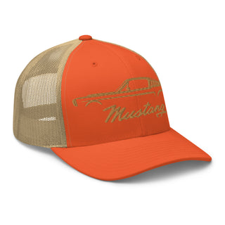 Classic Mustang Embroidered Meshback Trucker Cap