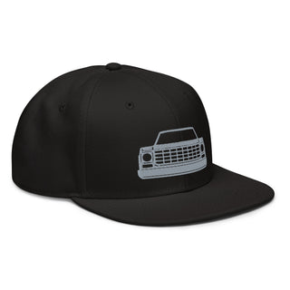 Chevy Squarebody Truck Embroidered Snapback Flatbill Hat