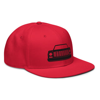 Chevy Squarebody Truck Embroidered Snapback Flatbill Hat