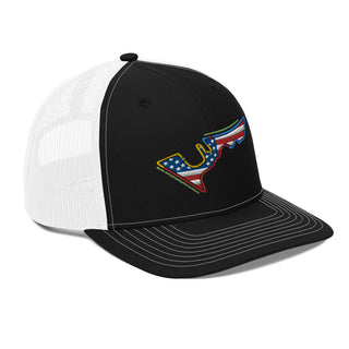 Circuit of the Americas (COTA) Circuit Sectors with DRS Zones and US Flag F1 Embroidered Trucker Cap