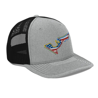 Circuit of the Americas (COTA) Circuit Sectors with DRS Zones and US Flag F1 Embroidered Trucker Cap