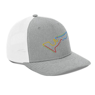 Circuit of the Americas (COTA) Circuit Sectors with DRS Zones F1 Embroidered Meshback Trucker Cap